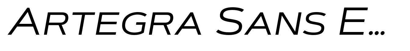 Artegra Sans Extended SC Regular Italic